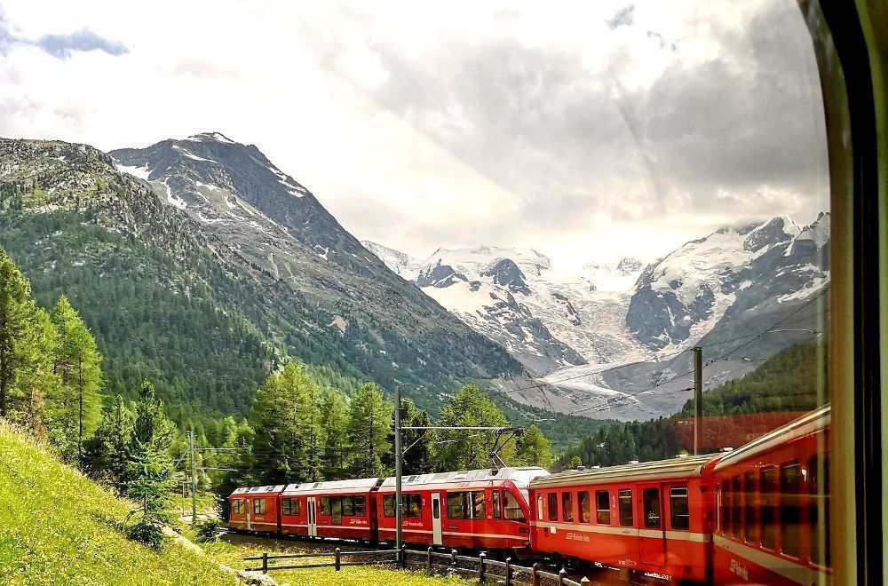 Tren Bernina desde Tirano