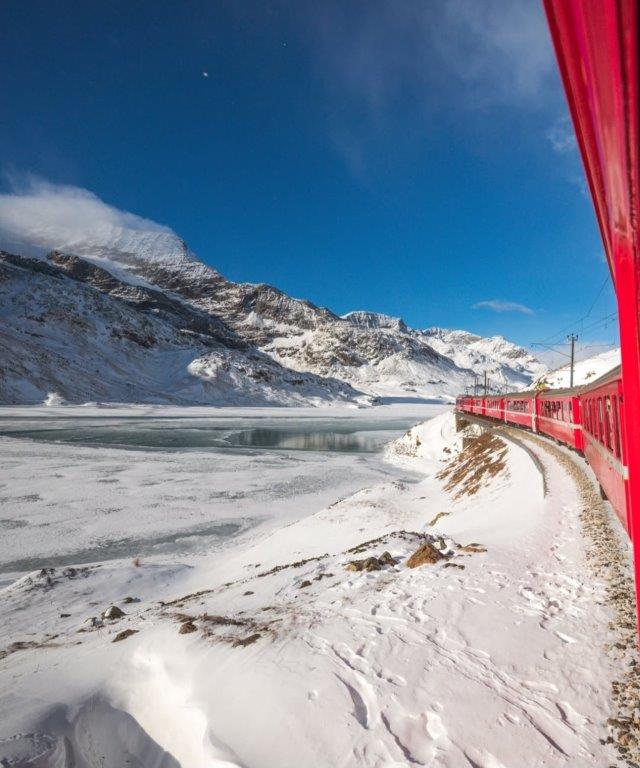 Bernina Express en invierno