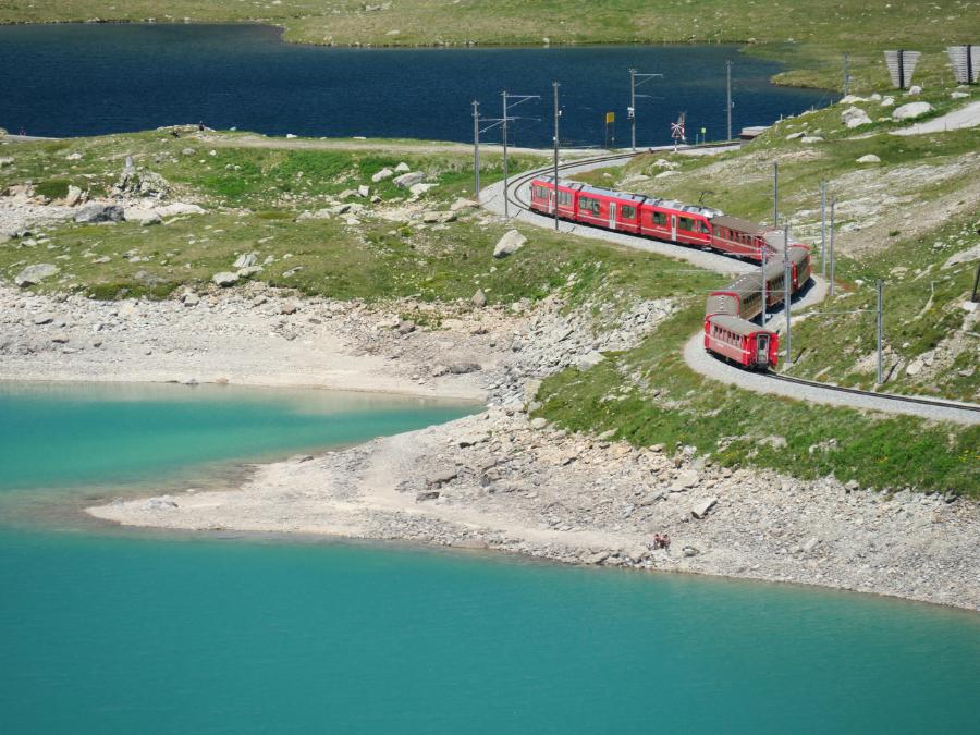 Paisaje del Bernina cerca de Tirano