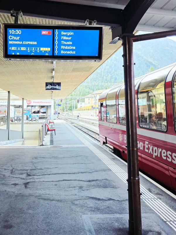 Pontresina en la ruta del Tren Bernina