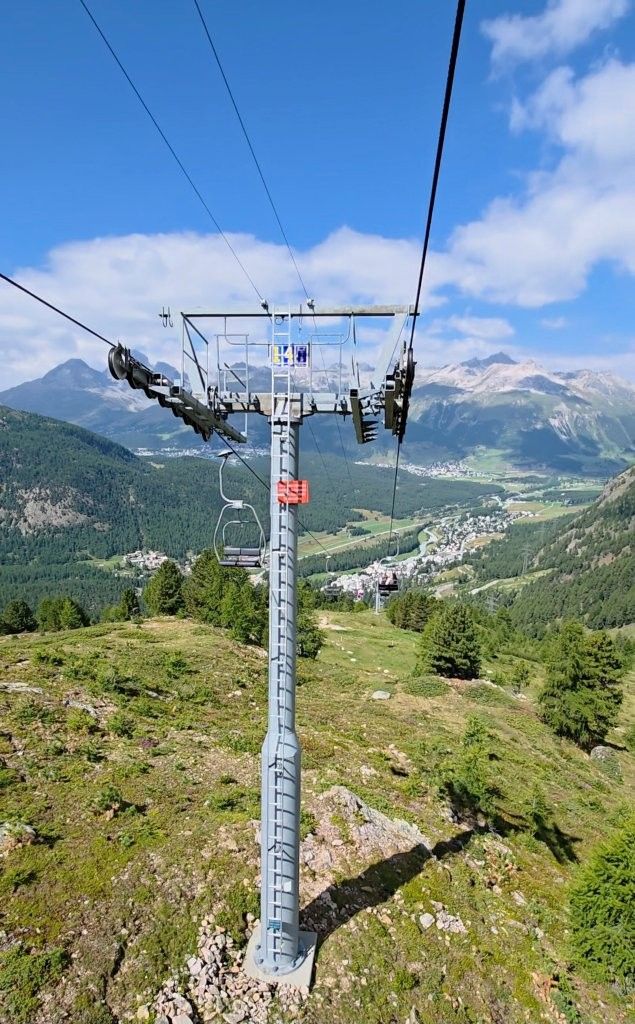 Instalación de montaña cerca de Pontresina